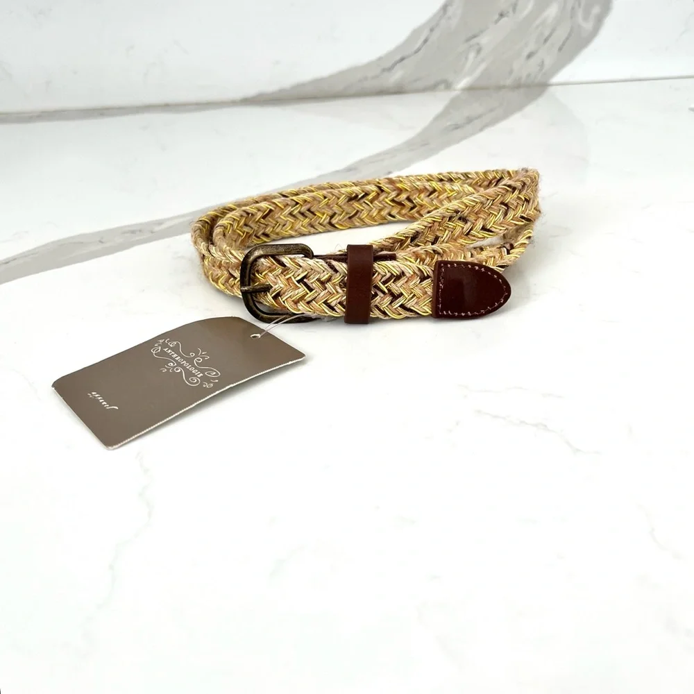 Anthropologie Strawmarl Belt NWT